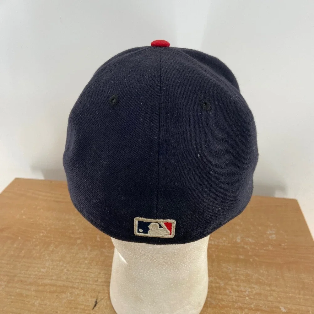 New Era 59FIFTY Atlanta Braves MLB Authentic Collection Fitted Hat 7 1/4 Navy